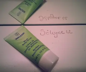 crème de douche gommante au bouleau, Weleda