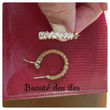 boucles d'oreilles plaqué or, Inconnue