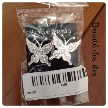 boucles d'oreilles papillon, Inconnue