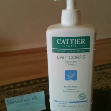 Lait corps hydratant aloe vera onagre CATTIER, Cattier