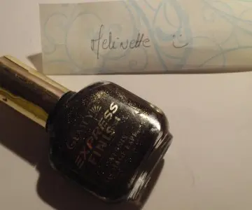 Vernis marron à paillettes, Gemey Maybelline