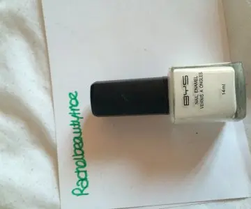 Vernis blanc., BYS maquillage