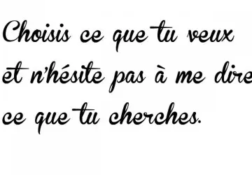 Choisis ce que tu veux !, Inconnue