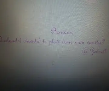 Choisis ce qu'il te plait, Inconnue