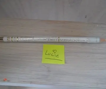 crayon 2 en 1 blanc, Modélite