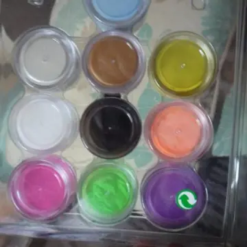 poudre coloré a mélanger au gel pour ongles, Inconnue