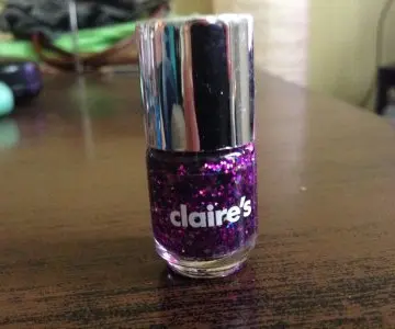 Vernis pailettes, Claire's
