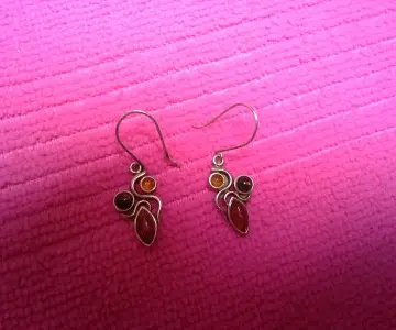 Boucles d'oreilles ambre, Bijoux Brigitte