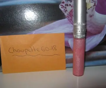 gloss rose pailletté, E.Leclerc