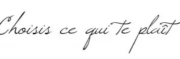 Choisis ce qui te plaît, Inconnue