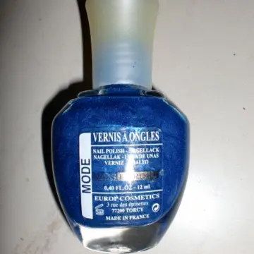 Vernis a ongle Bleu, Europ Cosmetics