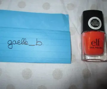 Vernis orange, Elf
