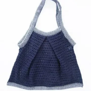 Sac tricot bleu marine, My Little Box
