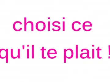 choisi ce qu'il te plait, Inconnue