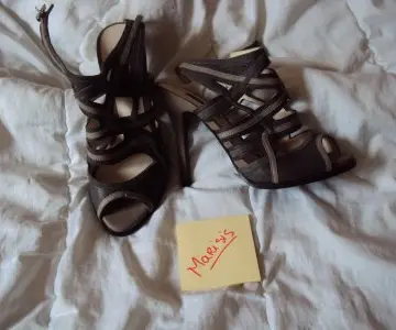 sandales grises et beiges 38, Zara