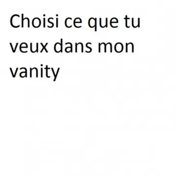 Choisi ce que tu veux dans mon vanity, Glossybox