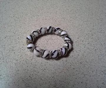 Bracelet black and white, Bijoux Brigitte