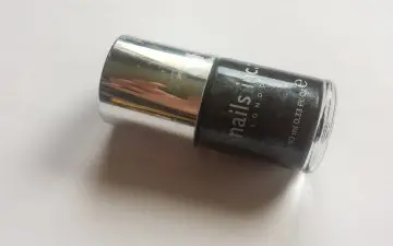 Vernis noir argenté Nails Inc, Nails inc London