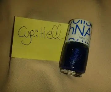 vernis bleu electrique pailette, H&M