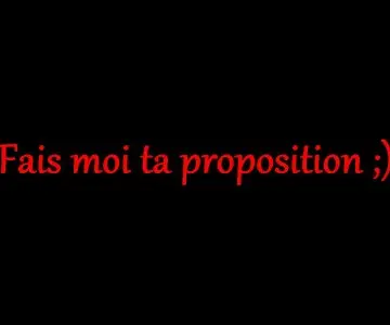 fais moi ta proposition, Inconnue