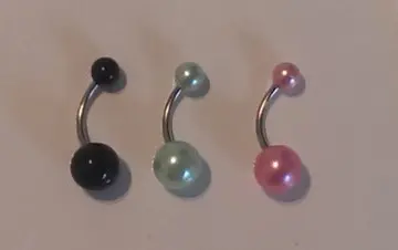 Lot de trois piercing nombril, Trésor