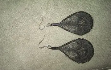 Boucles d'oreilles noir NEUVES, Inconnue
