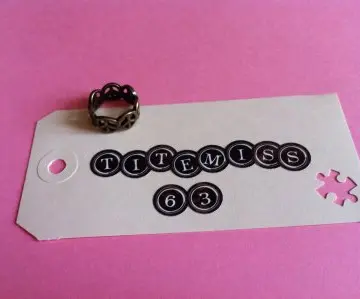Bague peace T 50 51, Claire's