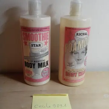 Lot gel douche rich & foamous + lait corps smoothi, Soap and Glory