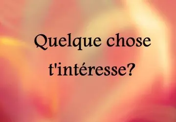 Quelque chose t'intéresse?, Inconnue