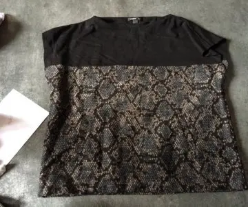 t shirt L motif croco mango, Mango