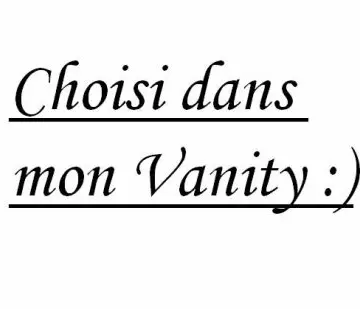 Choisi ce que tu veux, Lush