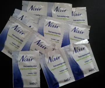 Lingettes post épilation, Nair