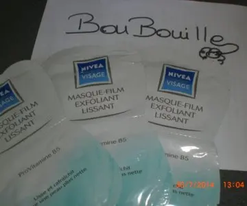 6 masques film exfoliant lissant, Nivea