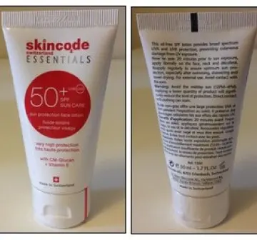 Fluide solaire protecteur visage Skincode, Skincode