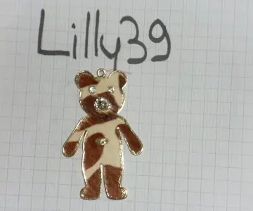 pendentif ourson doré, Inconnue