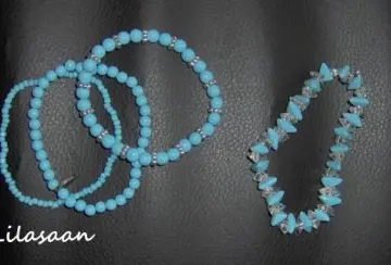 Bracelets fantaisie bleus, Inconnue