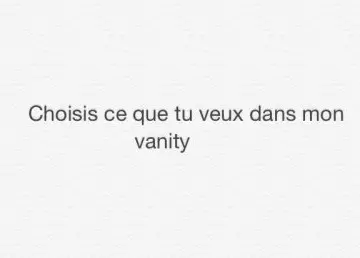 choisis ce que tu veux, Inconnue