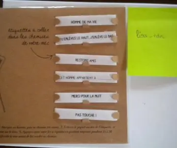 Etiquette a coller dans les chemises, My Little Box
