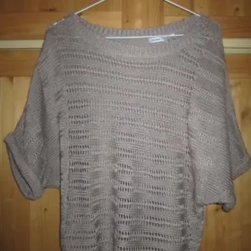 Pull ajouré manches courtes chauve souris, La Redoute