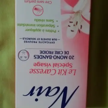 bande de cire visage, Nair