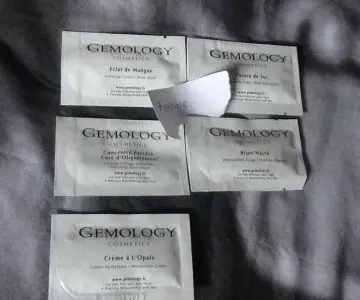 Lot d'échantillons de soins gemology, Gemology Cosmetics