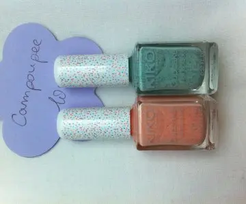 Deux vernis KIKO cupcake, KIKO