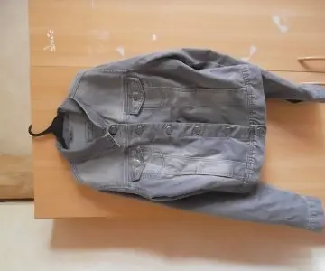 veste en jean grise, Denim de chez mim