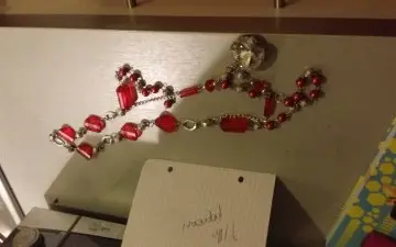 collier rouge, New Look