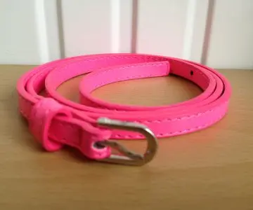 Ceinture fine rose fluo, Camaïeu