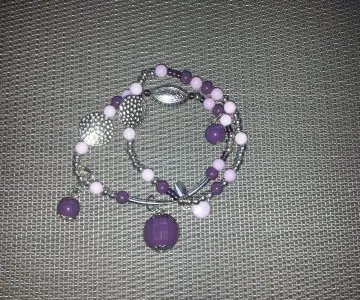 bracelet violet, Yves Rocher