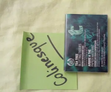 Papier Matifiant au tea tree, The Body Shop