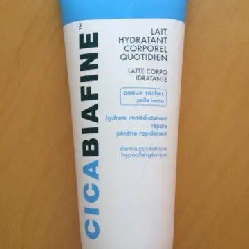 Lait hydratant corporel, Cicabiafine