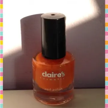 Vernis orange fluo, Claire's