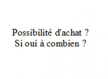 il y a possibilité d'achat ?, Inconnue